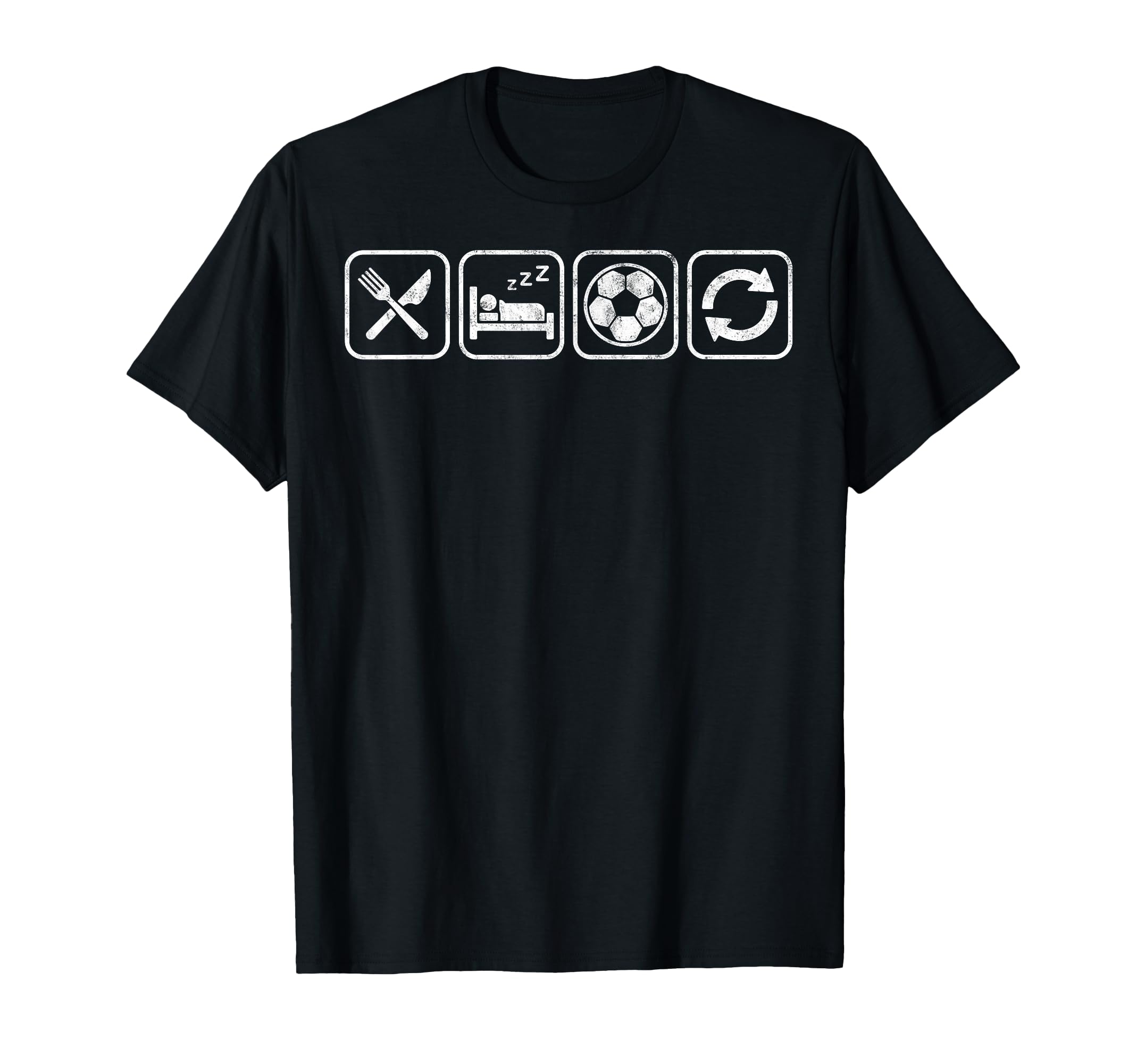 Eat Sleep Soccer Repet Goalie T-Shirt - Fun Novelty Design Men Women - T-Shirt, Sweatshirt, Hoodie
