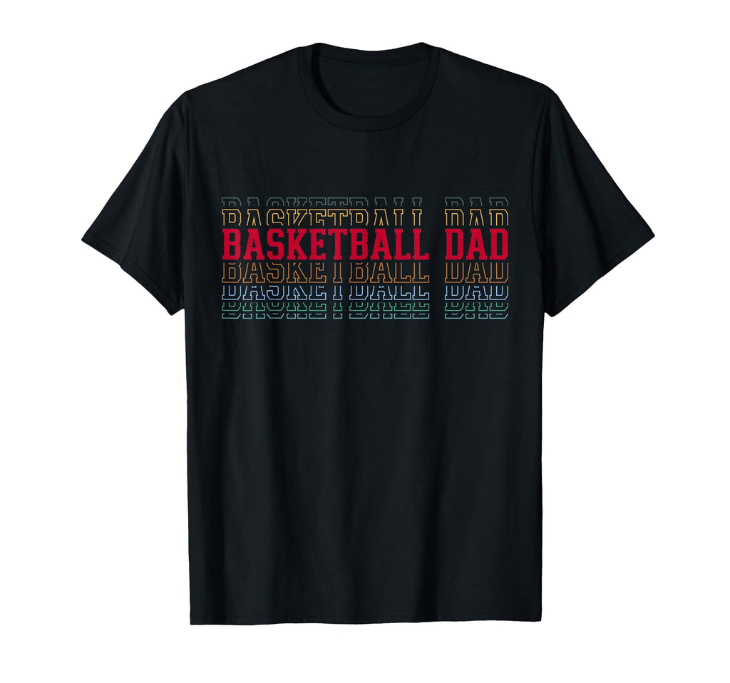 Basketball Dad Funny Layered Text T-Shirt - Aesthetic Graphic Men Women - T-Shirt, Sweatshirt, Hoodie