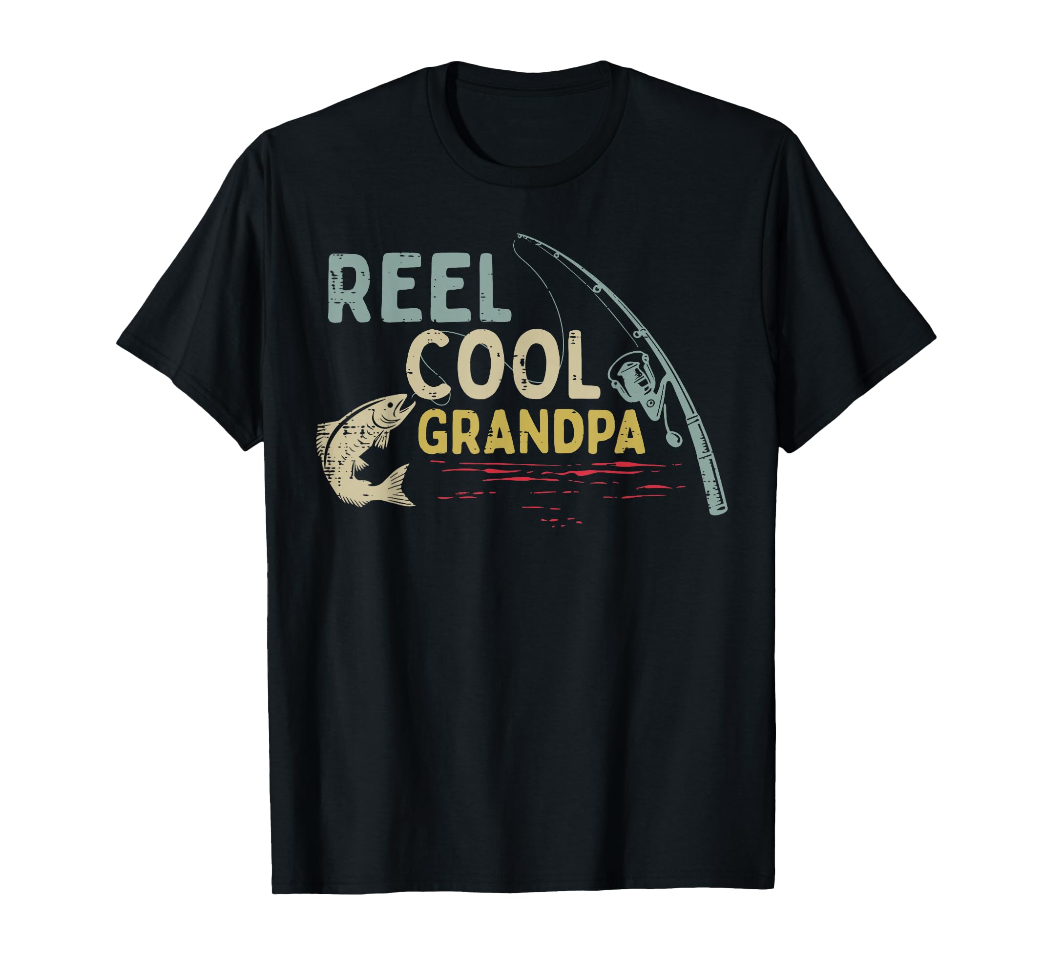 Fishing Reel Grandpa Funny Grandfather T-Shirt - Trendy Graphic Men Women - T-Shirt, Sweatshirt, Hoodie