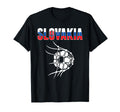 Slovakia Soccer Ball Net Support T-Shirt - Custom Art Print for Adults - T-Shirt, Sweatshirt, Hoodie