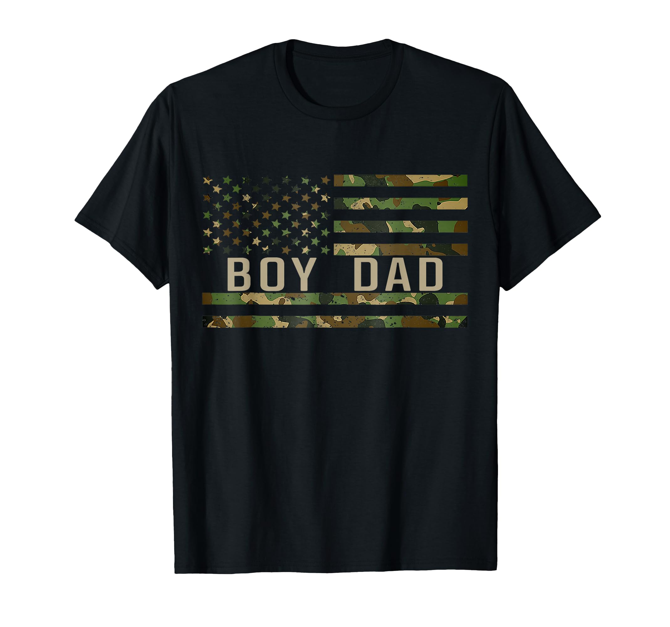 Dad Proud Dad Fathers Day Dad Us Flag T-Shirt - Minimalist Print Men Women - T-Shirt, Sweatshirt, Hoodie