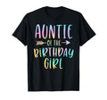 Auntie Birthday Tie Dye Colorful T-Shirt - Aesthetic Graphic for Adults - T-Shirt, Sweatshirt, Hoodie