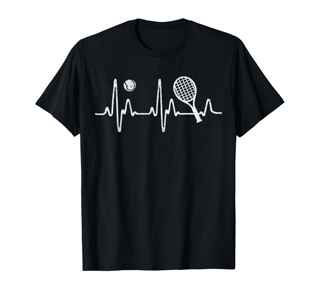 Tennis Heartbeat Best Tennis Gift Players T-Shirt - Unique Graphic Unisex - T-Shirt, Sweatshirt, Hoodie