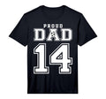 Number 14 Custom Proud Soccer T-Shirt - Casual Everyday Wear Men Women - T-Shirt, Sweatshirt, Hoodie