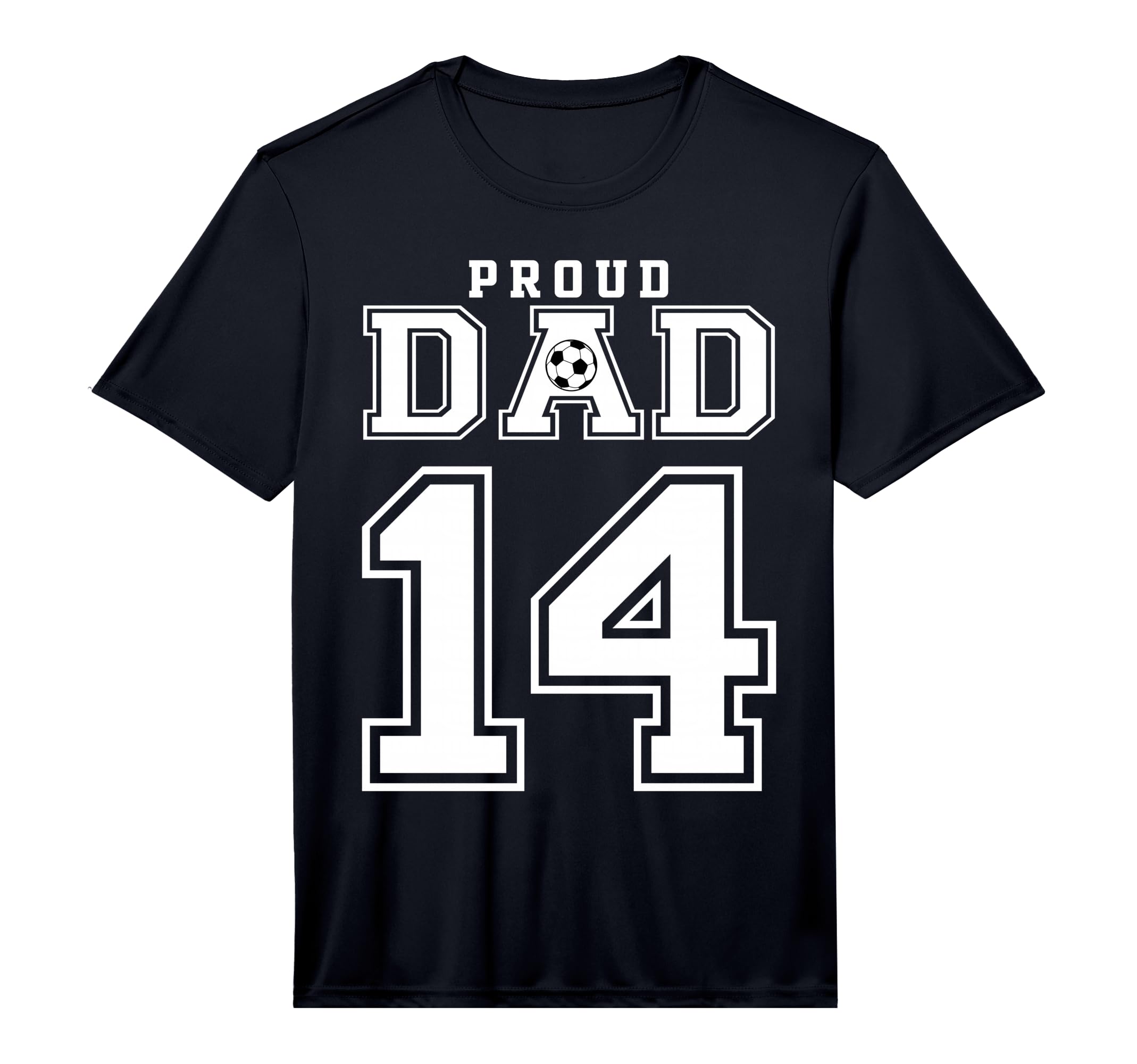 Number 14 Custom Proud Soccer T-Shirt - Casual Everyday Wear Men Women - T-Shirt, Sweatshirt, Hoodie