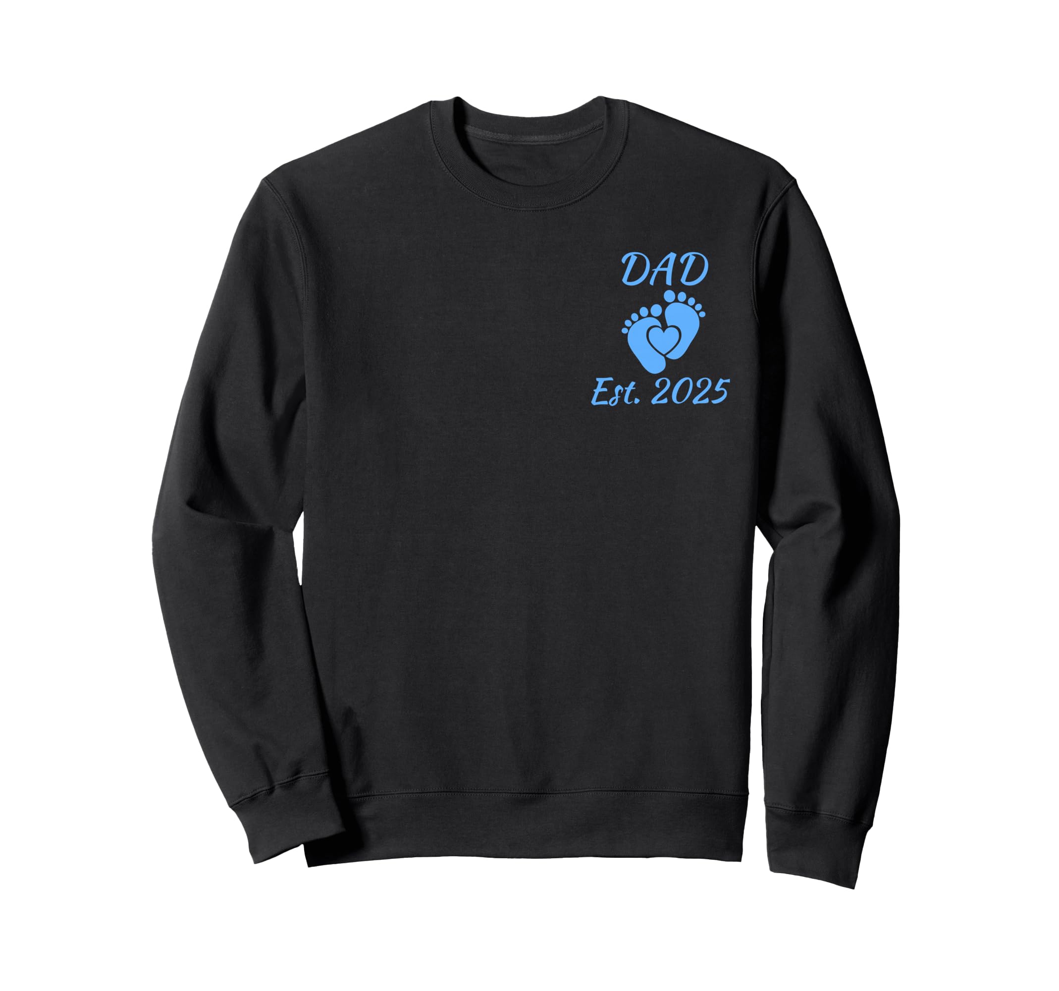 New Dad Established Year 2025 Sweatshirt - Aesthetic Graphic for Adults - T-Shirt, Sweatshirt, Hoodie