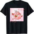 Funny Retro 90s Japanese Kawaii Strawberry Milk - Adult & Kids T-Shirts, Sweatshirts & Hoodies apparel design preview 1