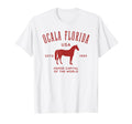 Ocala Florida Usa Horse Capital T-Shirt - Custom Art Print Unisex - T-Shirt, Sweatshirt, Hoodie