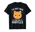 Waffle Cat Lover Im Just Here Waffles T-Shirt - Aesthetic Graphic Men Women - T-Shirt, Sweatshirt, Hoodie