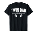 Mens Twin Dad Est 2025 Father T-Shirt - Fun Novelty Design for Adults - T-Shirt, Sweatshirt, Hoodie