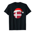 Denmark Soccer Santa Hat Danish Flag Soccer T-Shirt - Graphic Print Unisex - T-Shirt, Sweatshirt, Hoodie