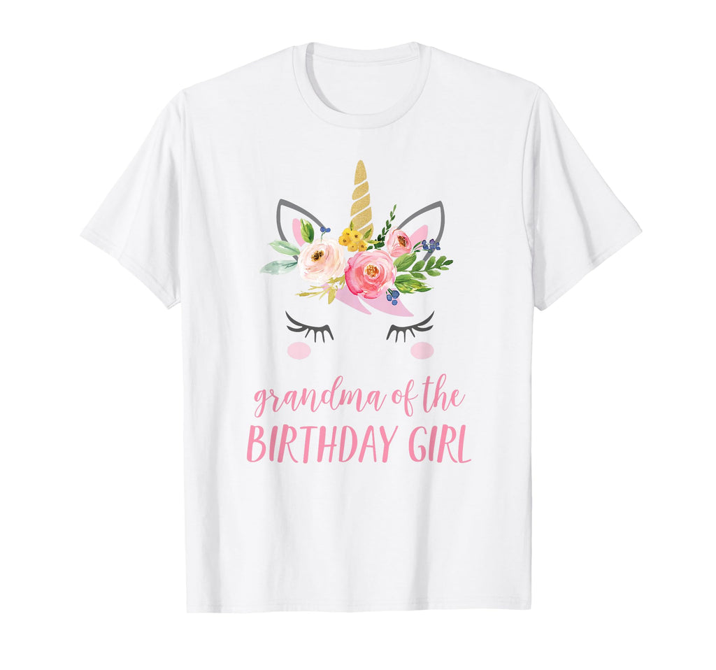Unicorn Grandma Grandma Birthday T-Shirt - Custom Art Print Men Women - T-Shirt, Sweatshirt, Hoodie