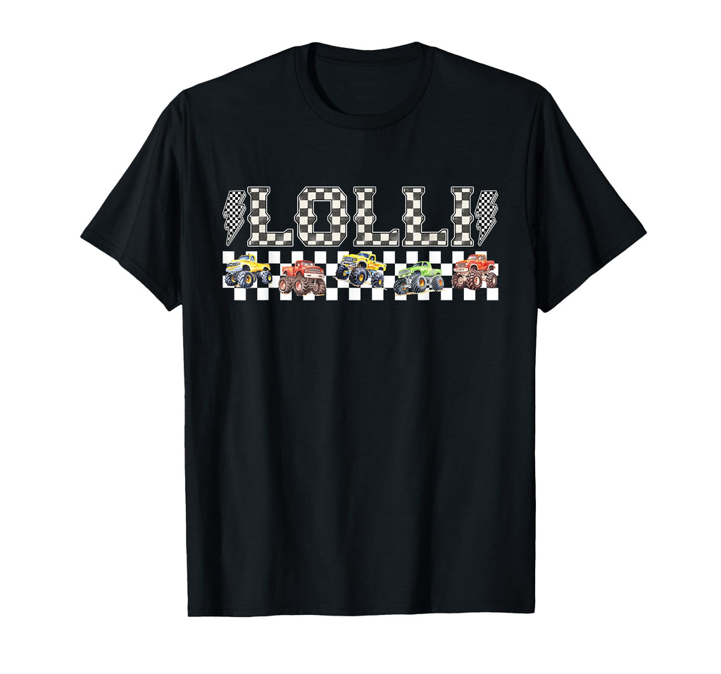 Lolli Monster Truck Family Crew Birthday T-Shirt - Novelty Apparel Unisex - T-Shirt, Sweatshirt, Hoodie