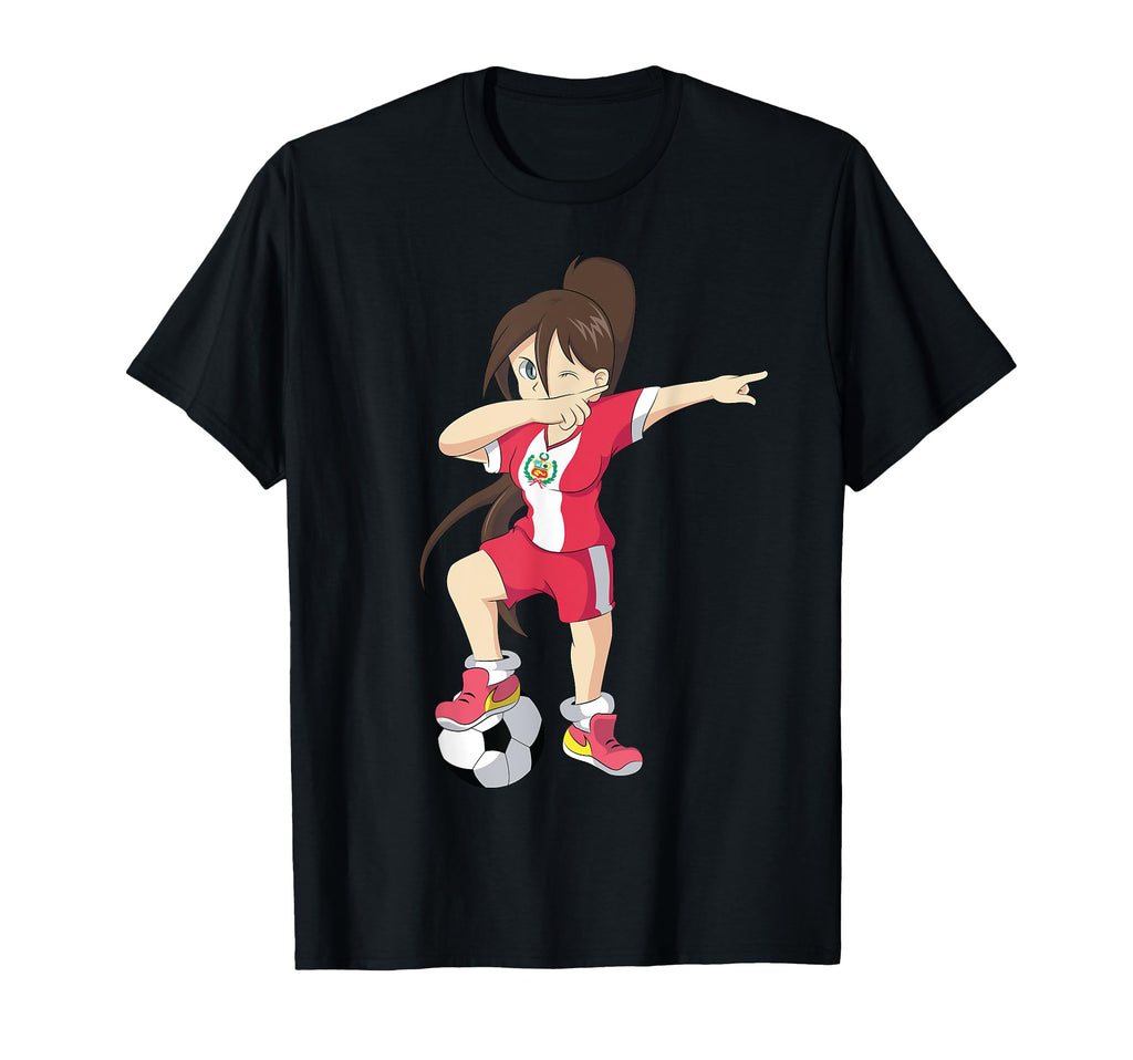 Peru Soccer Football Dab Dabbing T-Shirt - Casual Everyday Wear Men Women - T-Shirt, Sweatshirt, Hoodie