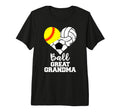 Ball Great Grandma Heart Softball T-Shirt - Minimalist Print for Adults - T-Shirt, Sweatshirt, Hoodie