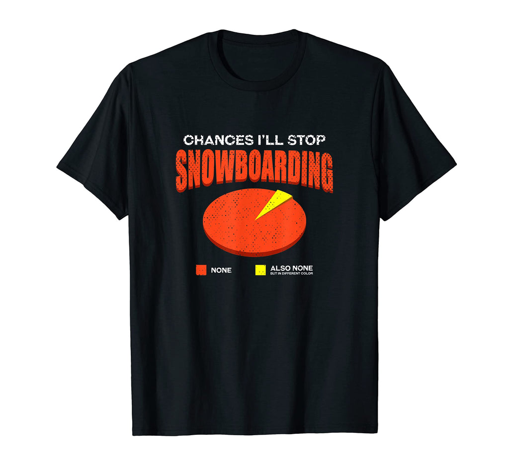 Chances Ill Stop Snowboarding None Funny T-Shirt - Streetwear Style Unisex - T-Shirt, Sweatshirt, Hoodie
