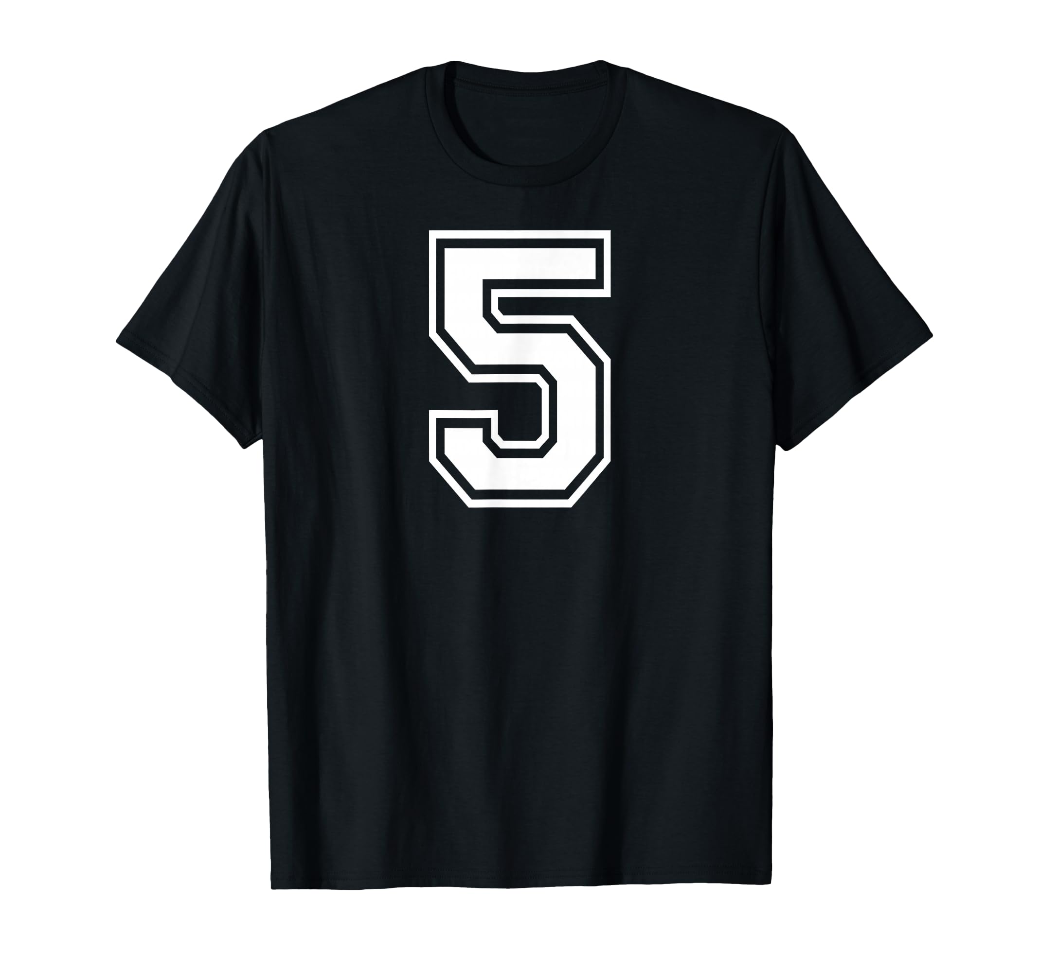 5 Number Five Team Sports Matching T-Shirt - Fun Novelty Design for Adults - T-Shirt, Sweatshirt, Hoodie