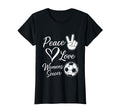 Funny Peace Love Soccer Soccer Player T-Shirt - Custom Art Print Men Women - T-Shirt, Sweatshirt, Hoodie