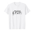 Musician Dad Sheet Music Orchestra T-Shirt - Aesthetic Graphic Men Women - T-Shirt, Sweatshirt, Hoodie