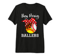 Busy Raising Ballers Funny T-Shirt - Casual Everyday Wear Men Women - T-Shirt, Sweatshirt, Hoodie
