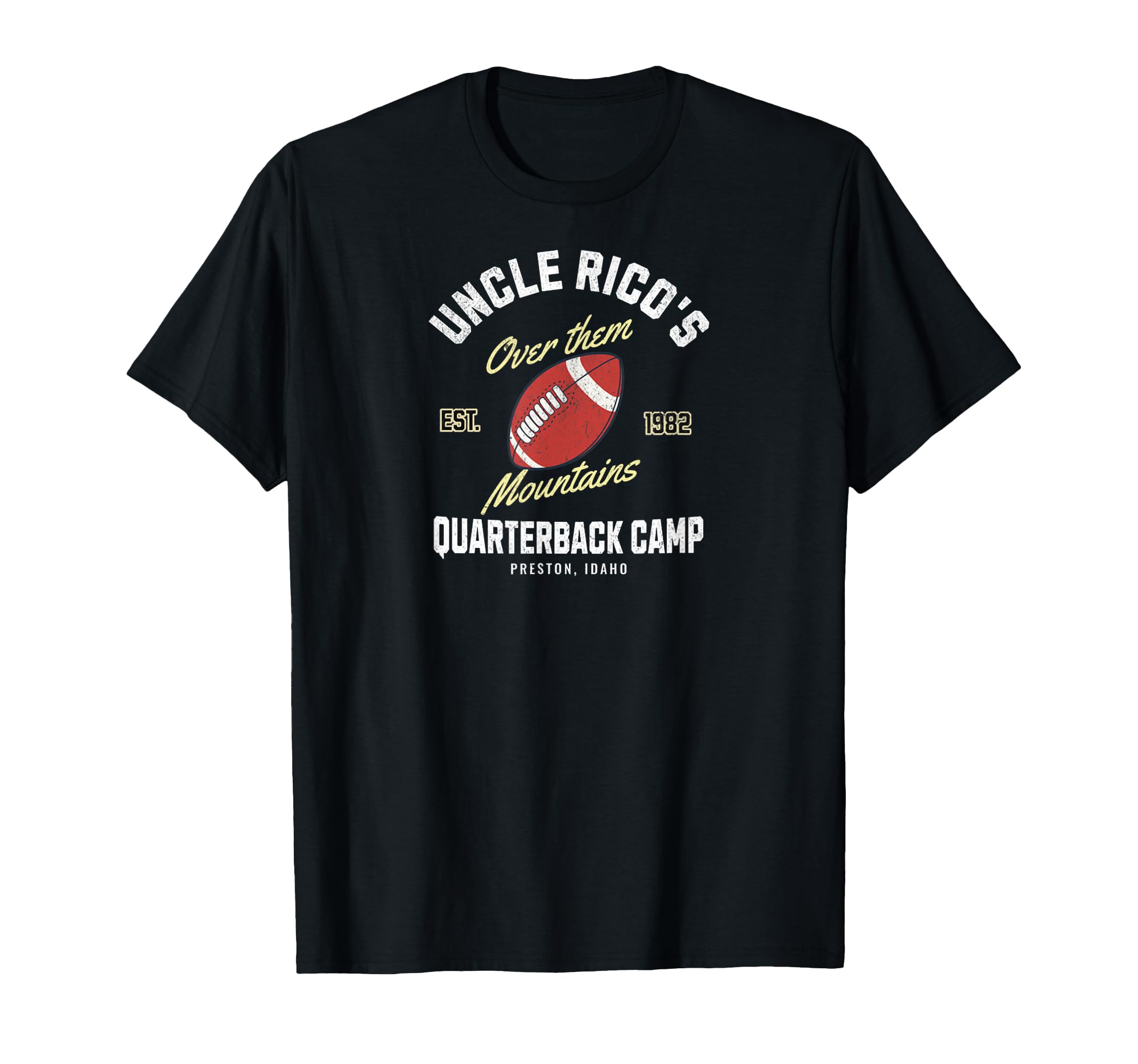 Uncle Ricos Quarterback Camp Football T-Shirt - Minimalist Print Men Women - T-Shirt, Sweatshirt, Hoodie
