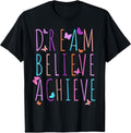 Affirmation for Girls Butterfly Dream Believe Achieve - Adult & Kids T-Shirts, Sweatshirts & Hoodies apparel design preview 1