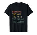 Mens Grandpa Myth Dad Legend T-Shirt - Unique Graphic Men Women - T-Shirt, Sweatshirt, Hoodie