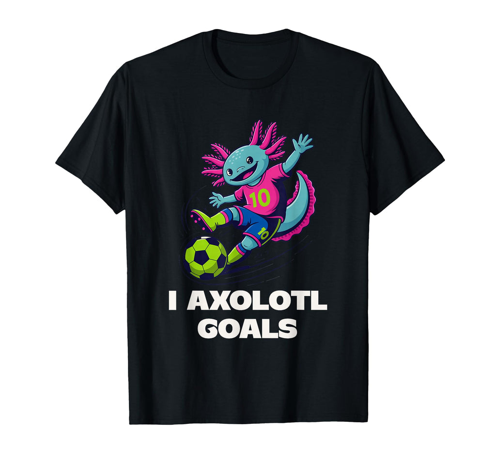 Soccer Mom Axolotl Funny Sports Pun T-Shirt - Minimalist Print Unisex - T-Shirt, Sweatshirt, Hoodie