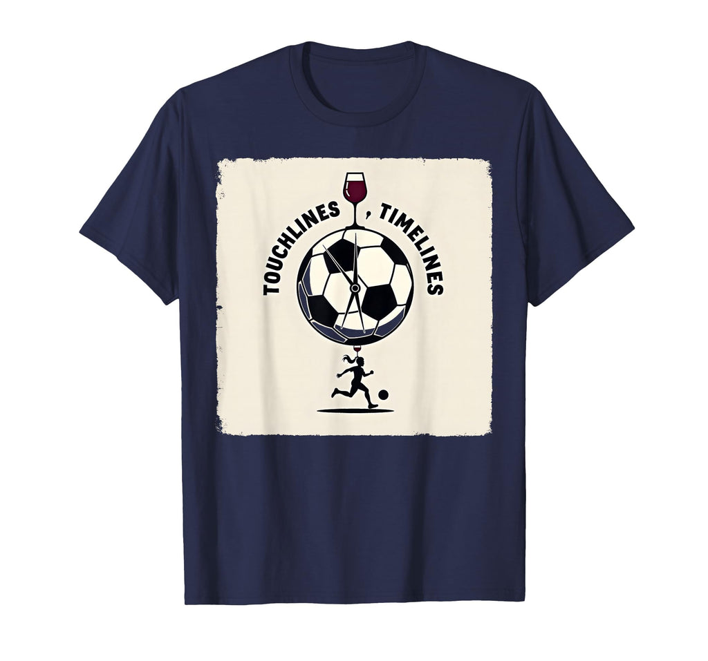 Soccer Mom Touchlines Timelines Wine Sweatshirt - Unique Graphic for Adults - T-Shirt, Sweatshirt, Hoodie