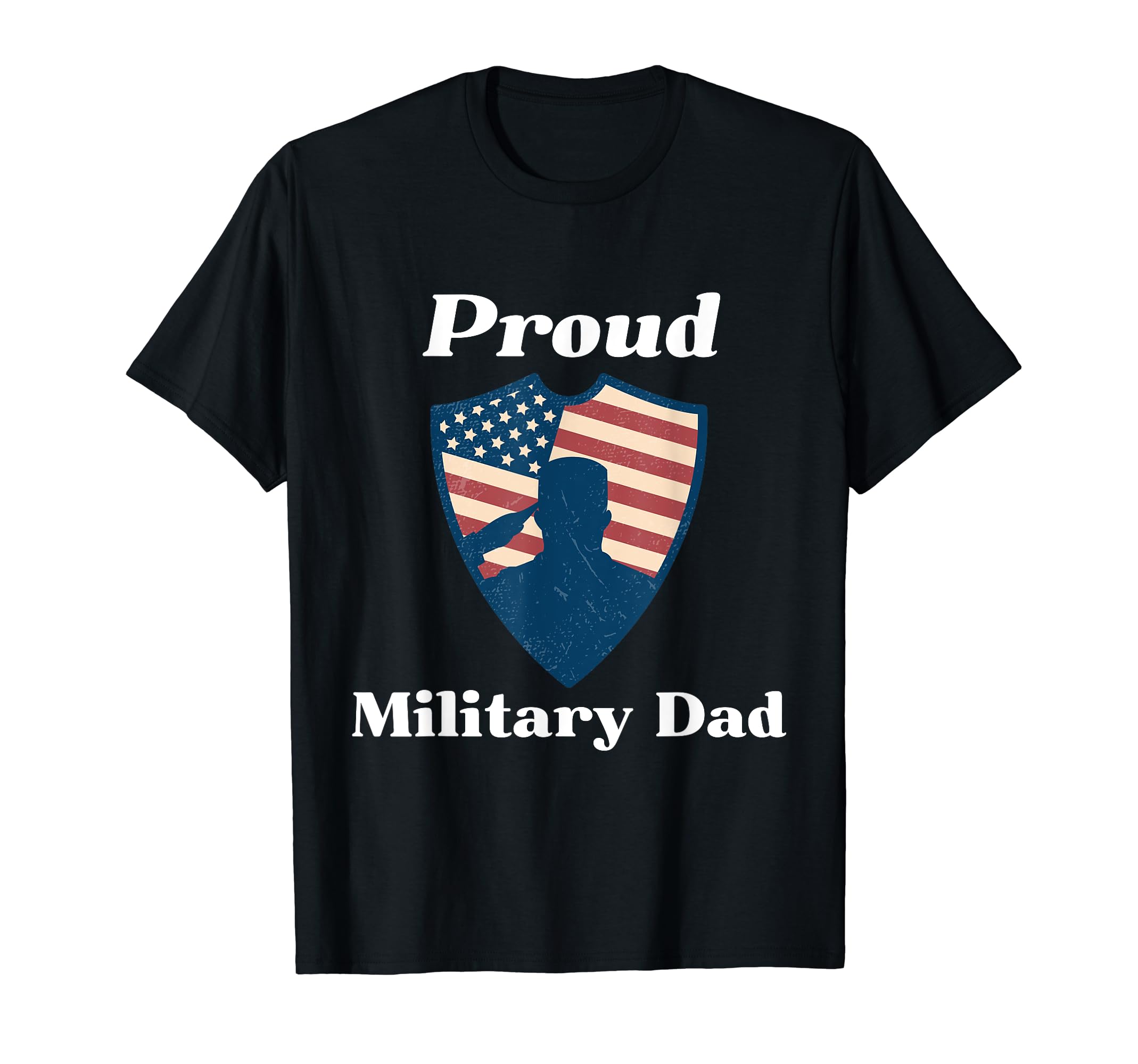 Proud Military Dad Gift T-Shirt - Minimalist Print for Adults - T-Shirt, Sweatshirt, Hoodie