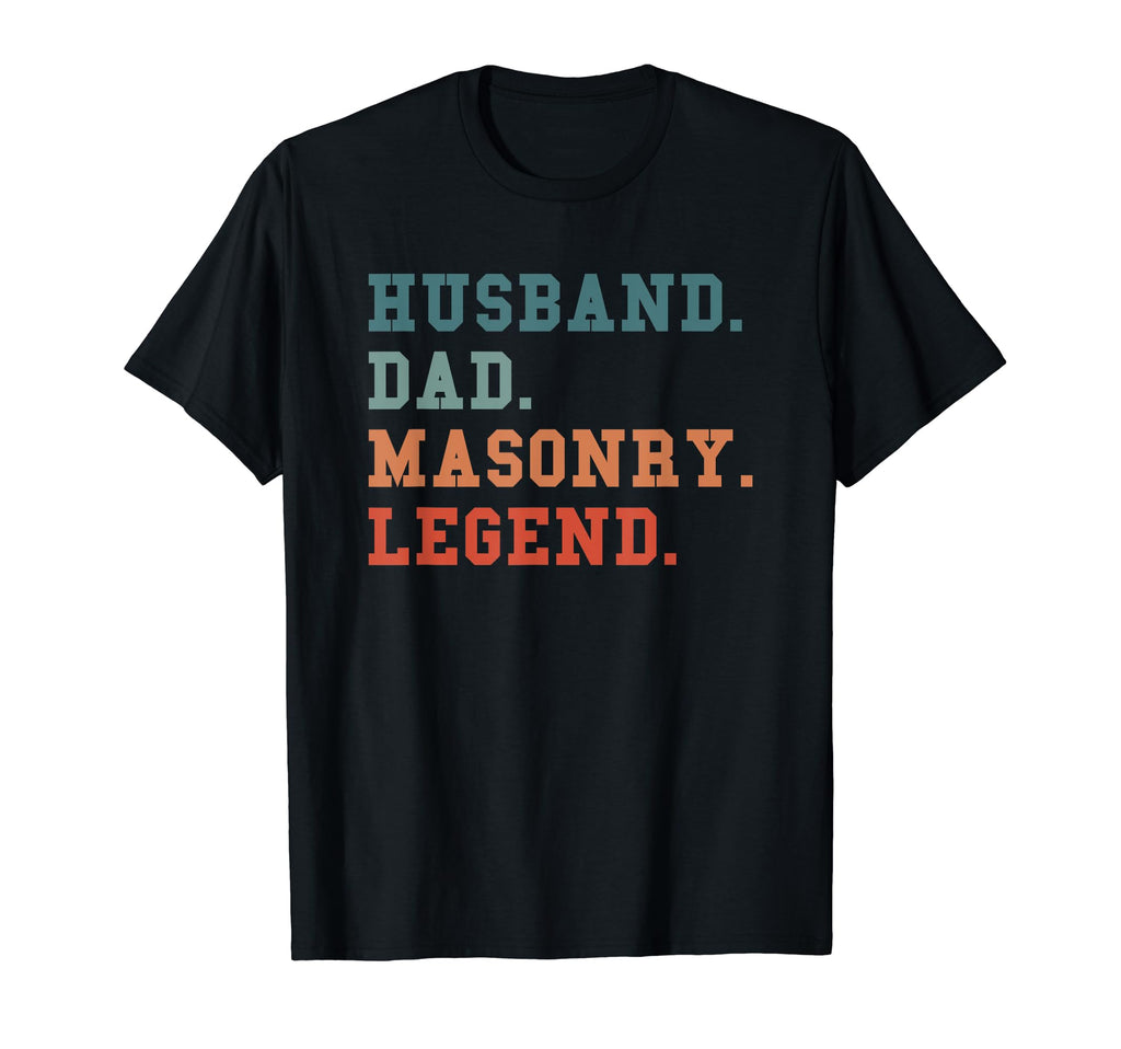 Husband Dad Masonry Legend Bricklaying T-Shirt - Graphic Print Men Women - T-Shirt, Sweatshirt, Hoodie