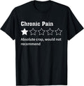 Chronic Pain Sarcastic Quotes Recommend s Absol - Adult & Kids T-Shirts, Sweatshirts & Hoodies apparel design preview 1