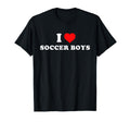I Love Soccer T-Shirt - Minimalist Print Men Women - T-Shirt, Sweatshirt, Hoodie