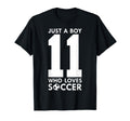 Just Who Loves 11 Years Soccer 11Th T-Shirt - Aesthetic Graphic Unisex - T-Shirt, Sweatshirt, Hoodie