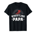 Wrestling Papa Wrestle Wrestlers T-Shirt - Aesthetic Graphic for Adults - T-Shirt, Sweatshirt, Hoodie