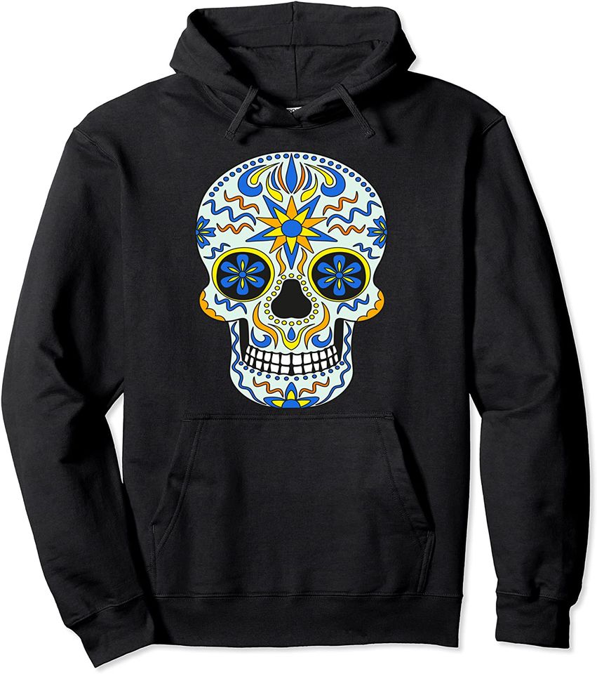 2Dia De Los Muertos Sugar Skull Spanish Day of Dead - Adult & Kids T-Shirts, Sweatshirts & Hoodies apparel design preview 1