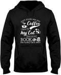 My Coffee, Cat, and Book - Adult & Kids T-Shirts, Sweatshirts & Hoodies apparel design preview 1