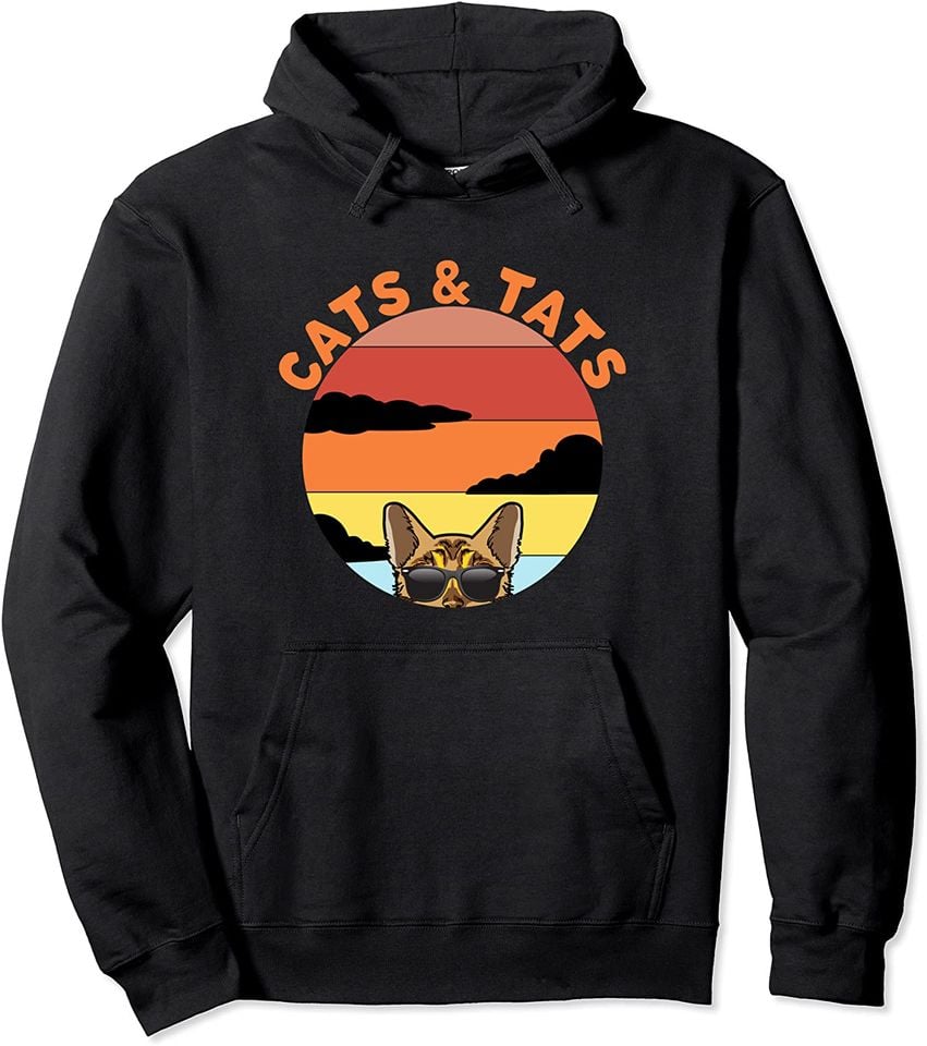 Cats and Tats Funny Tattoo Bengal Cat Lover - Adult & Kids T-Shirts, Sweatshirts & Hoodies apparel design preview 1