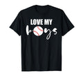 Love My Mom And Dad Baseball Cheer T-Shirt - Custom Art Print Unisex - T-Shirt, Sweatshirt, Hoodie