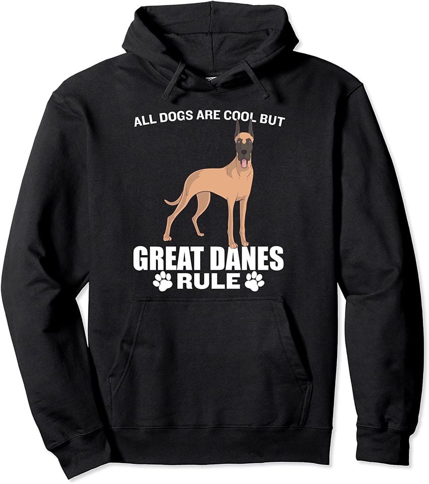 All Dogs Are Cool But Great Danes Rule - Adult & Kids T-Shirts, Sweatshirts & Hoodies apparel design preview 1