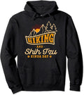 Hiking and Shih Tzu Kinda Day - Adult & Kids T-Shirts, Sweatshirts & Hoodies apparel design preview 1