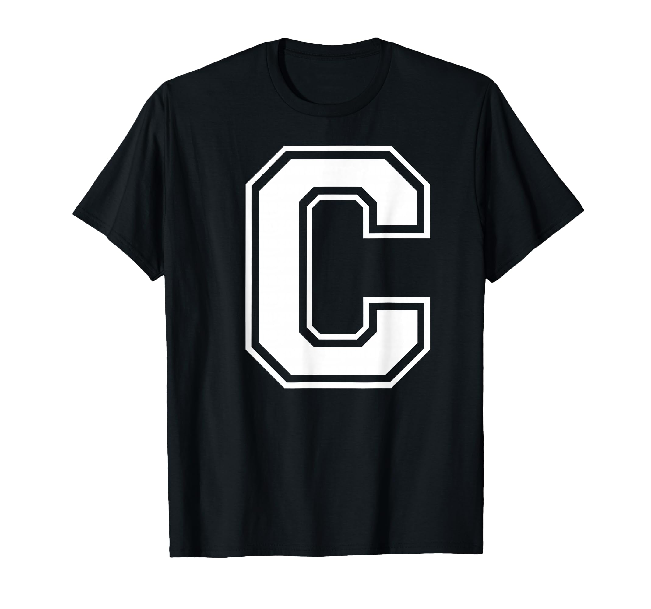 Letter C Capital Alphabet College T-Shirt - Custom Art Print Unisex - T-Shirt, Sweatshirt, Hoodie