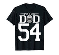 Custom Number 54 Proud Football Dad T-Shirt - Casual Everyday Wear Unisex - T-Shirt, Sweatshirt, Hoodie