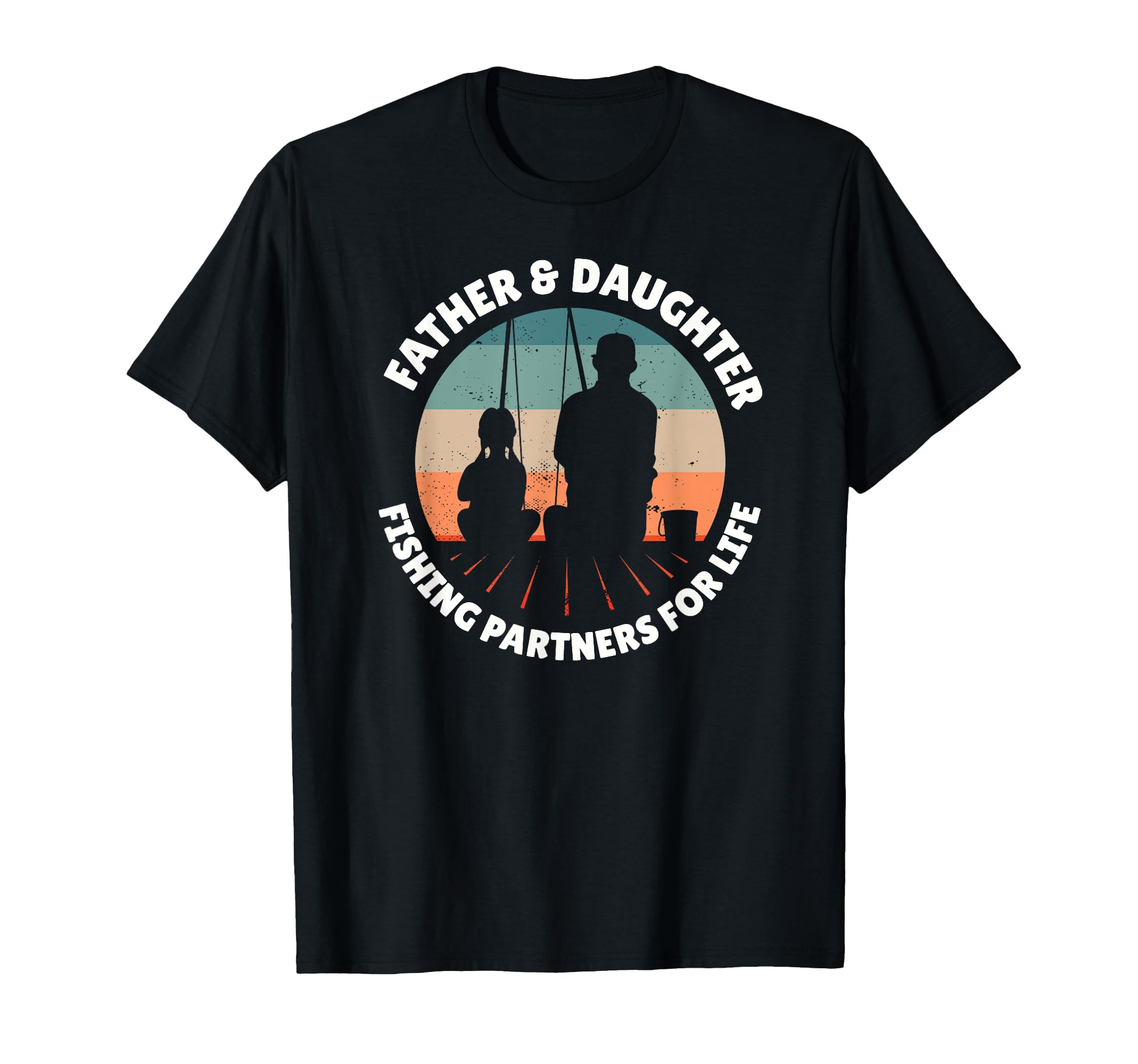 Father Daughter Fishing Partners Life T-Shirt - Unique Graphic for Adults - T-Shirt, Sweatshirt, Hoodie