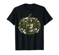 Halloween Shirts Camo Pumpkin T-Shirt - Minimalist Print for Adults - T-Shirt, Sweatshirt, Hoodie