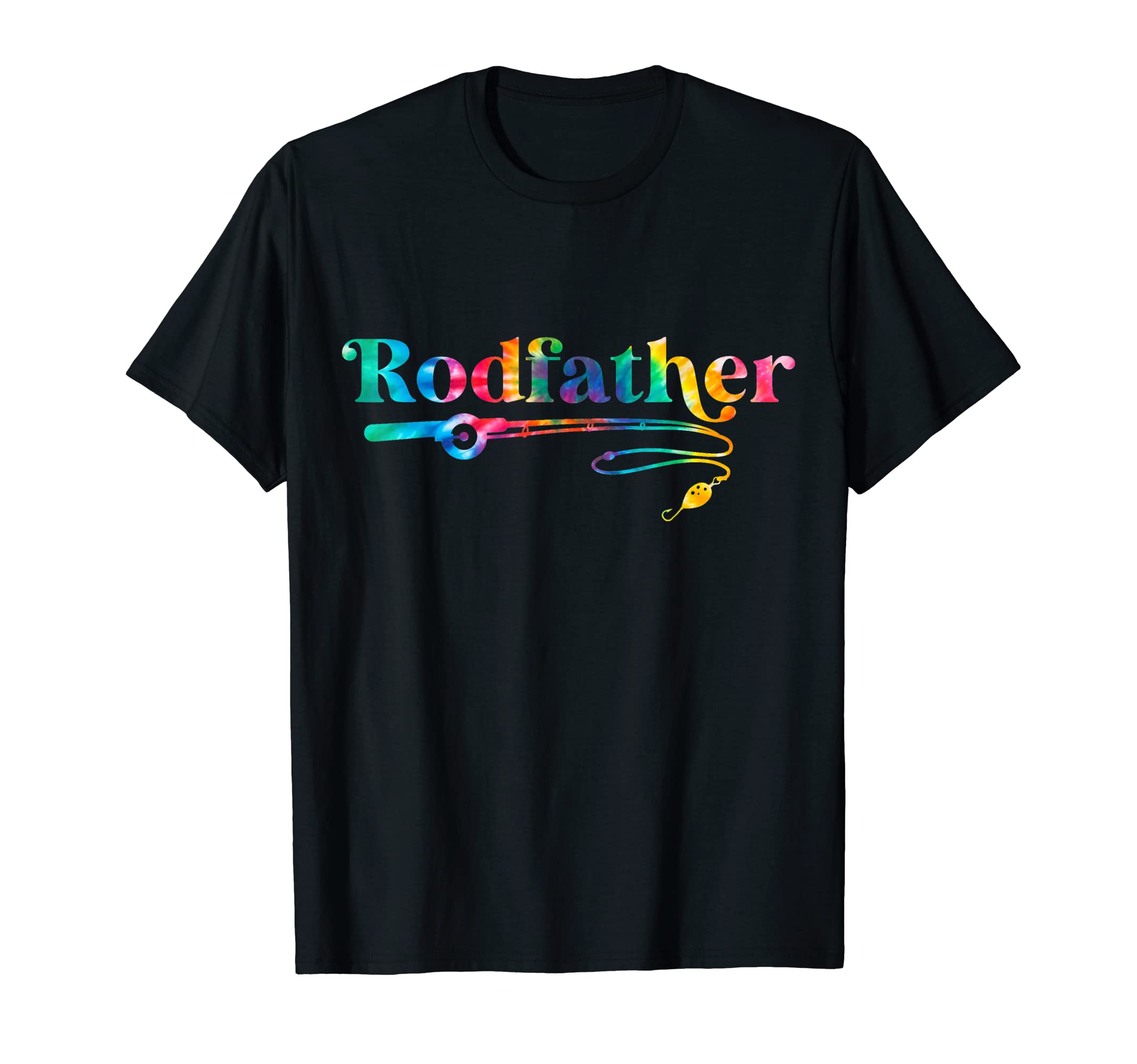 Mens Rodfather Tie Dye Fishing T-Shirt - Casual Everyday Wear for Adults - T-Shirt, Sweatshirt, Hoodie