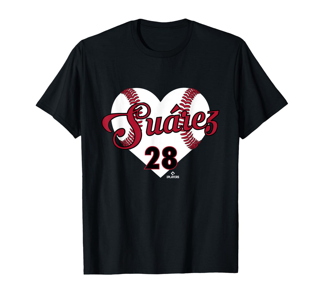 Baseball Heart Eugenio Suarez Arizona T-Shirt - Novelty Apparel for Adults - T-Shirt, Sweatshirt, Hoodie