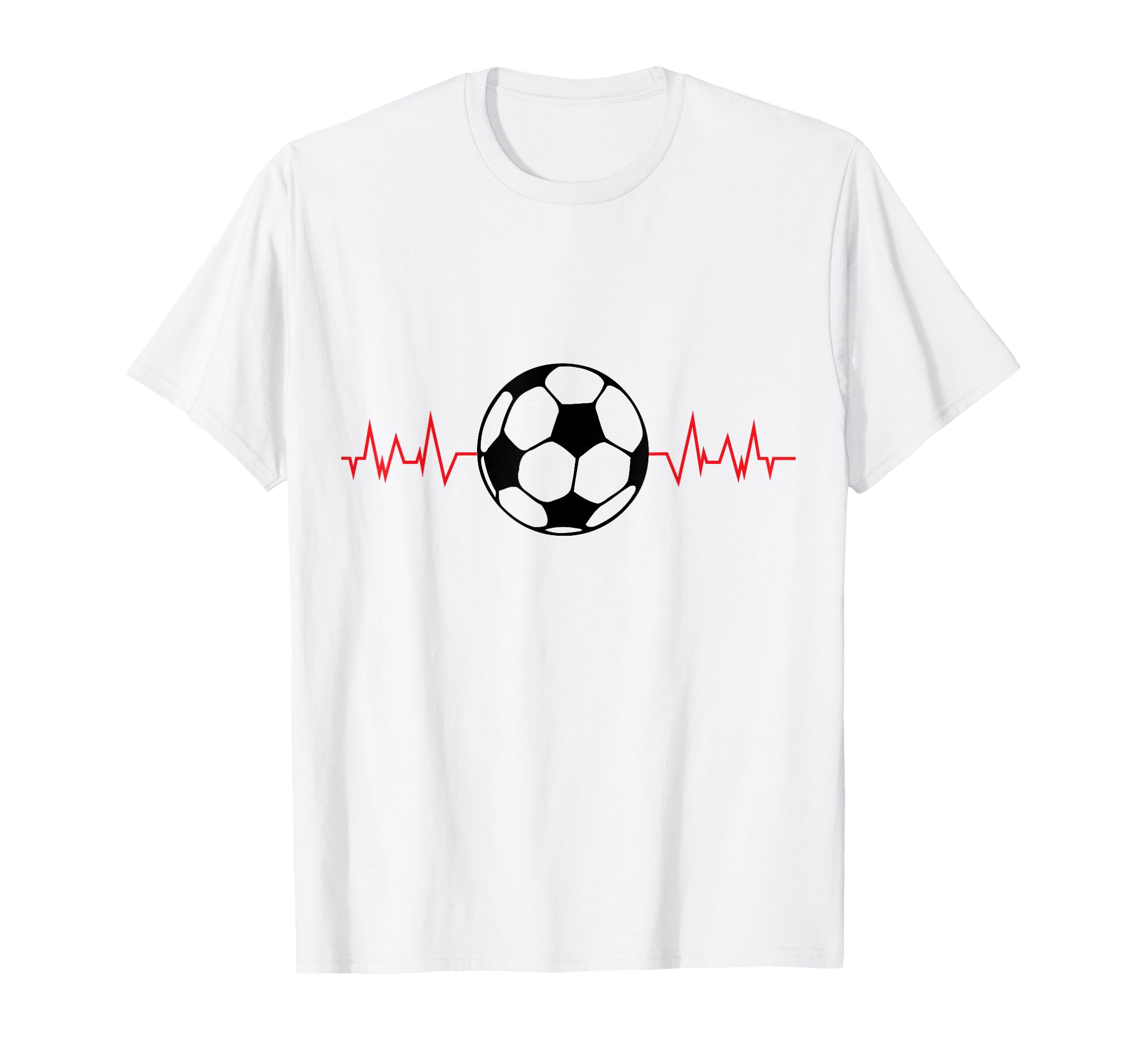 Soccer Ball Heartbeat Players And T-Shirt - Aesthetic Graphic Unisex - T-Shirt, Sweatshirt, Hoodie