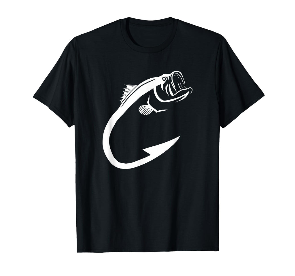 Fish Hook Minimal Art Fishing Lover Art T-Shirt - Custom Art Print Unisex - T-Shirt, Sweatshirt, Hoodie