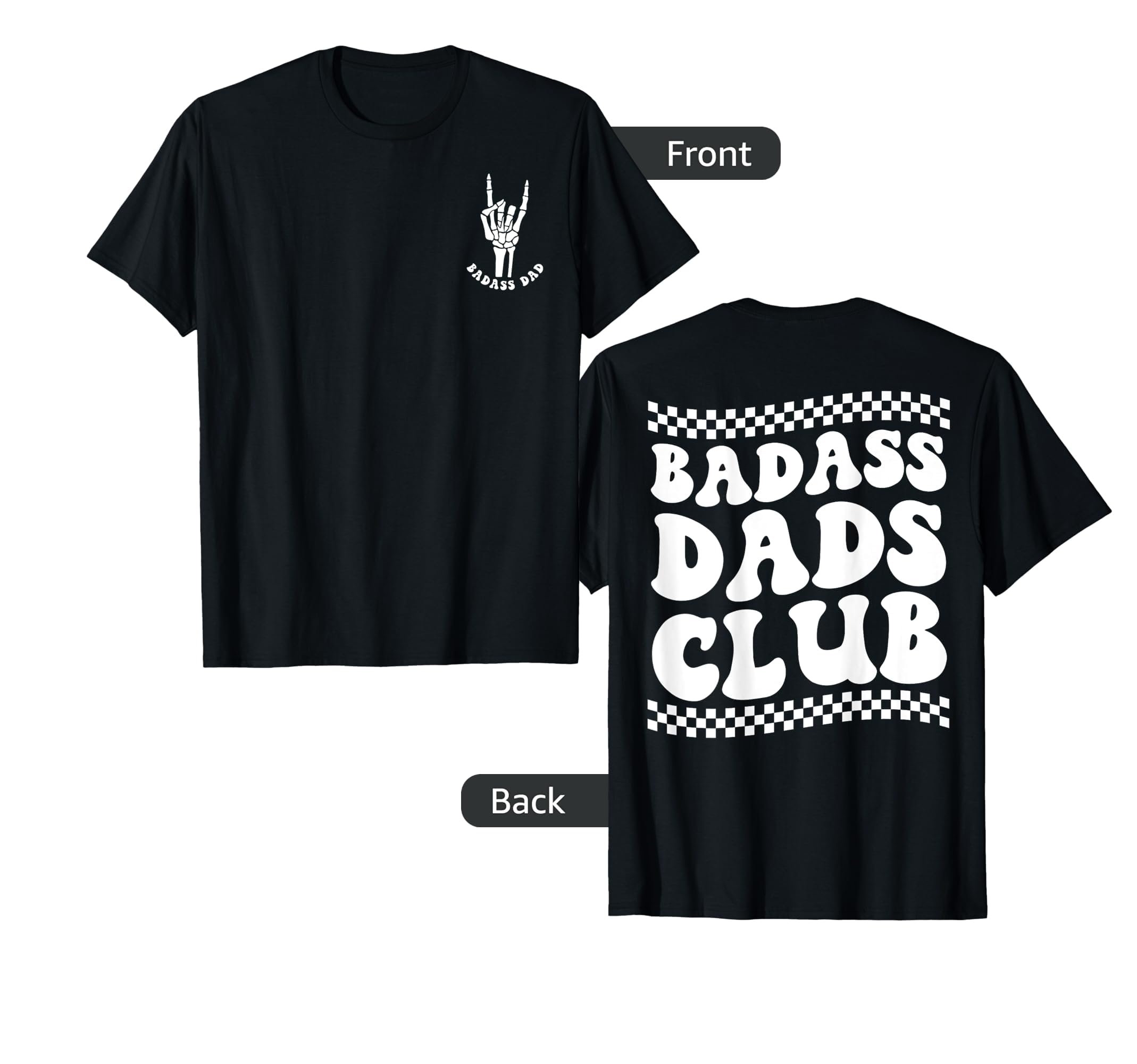 Mens Fathers Day Badass Dads Club Funny T-Shirt - Aesthetic Graphic Unisex - T-Shirt, Sweatshirt, Hoodie